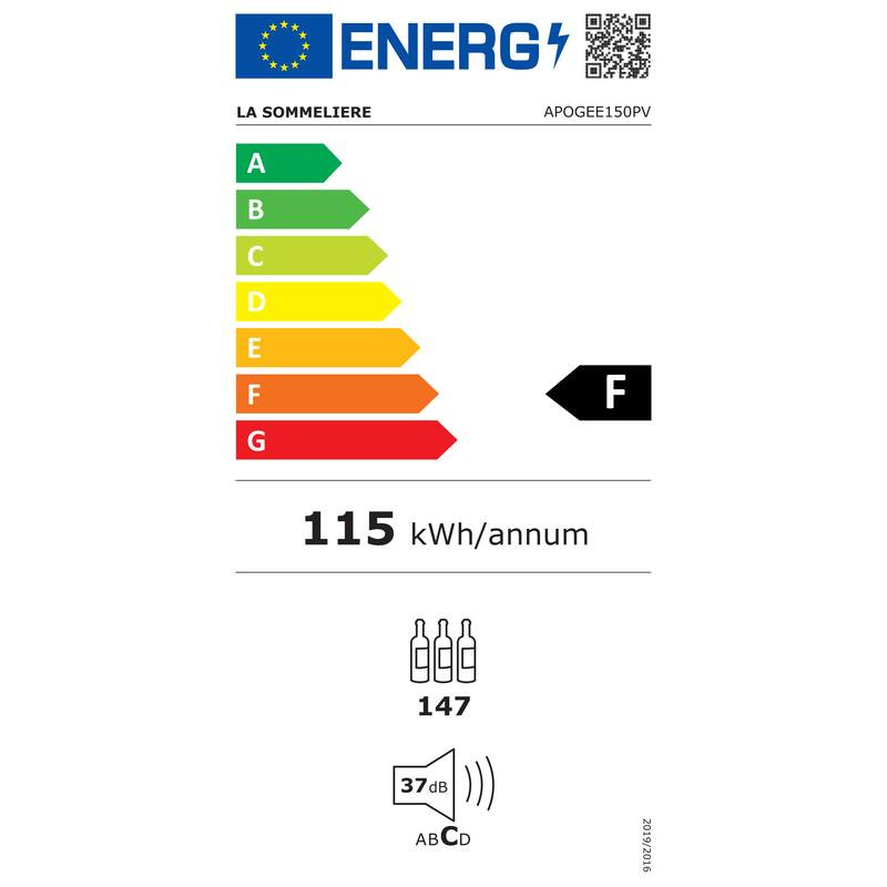 Cave Vieillissement APOGEE150PV La Sommelière 147 Bouteilles | Compatible Vinotag 